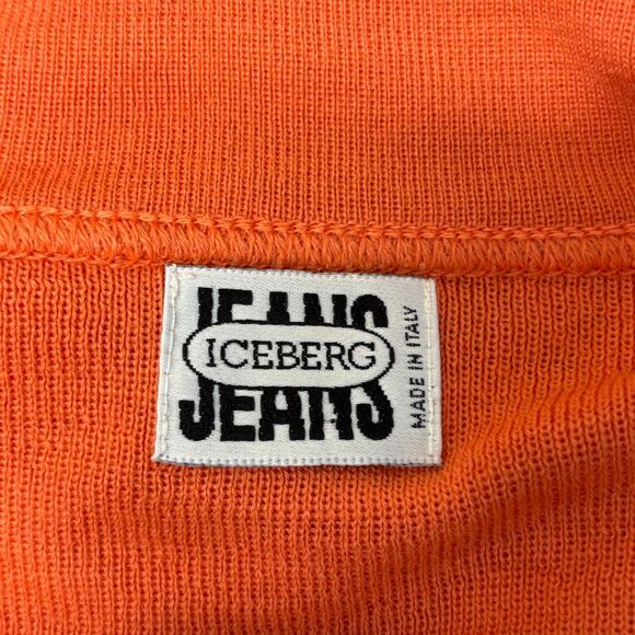 Iceberg Women Full Zip Knit Sweater Top Size Medium Wool Blend Italy D033 -13 - Picture 6 of 16